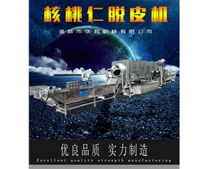 供應商華邦核桃仁去皮機 品種無限制去皮? 技術成熟 不傷果仁