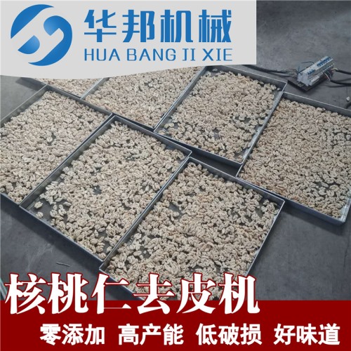 華邦新品核桃仁去皮機 物理去皮流水線