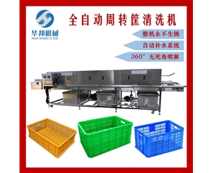 【華邦機械】 周轉筐清洗機 蔬菜筐清洗機 托盤清洗機