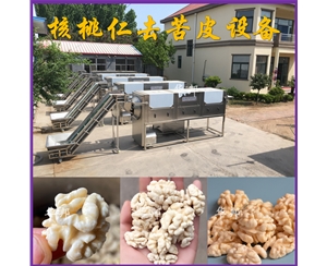 純物理核桃仁去皮機 去皮核桃仁加工流水線 華邦定制